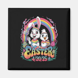 Happy Easter Funny Smoking Easter Bunny Men Women Magnet