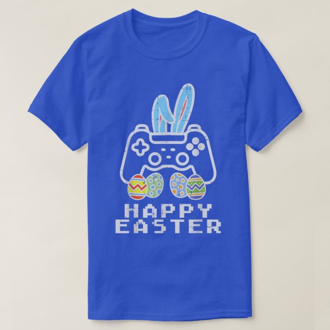 Happy Easter Game Controller Bunny Eggs Gamer Boys T-Shirt (Design Front)