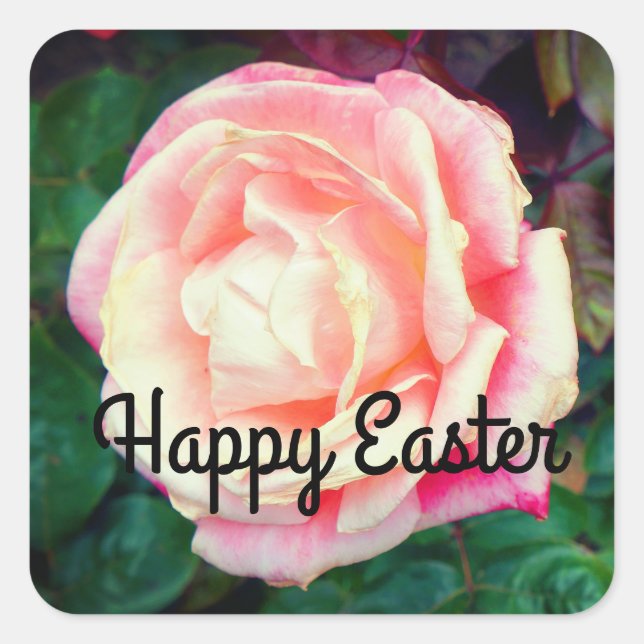 Happy Easter Gemini Rose #1 Stickers (Front)