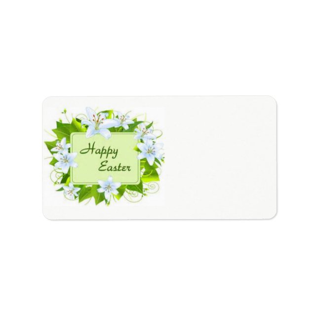 Happy Easter Gift and Address Label (Front)