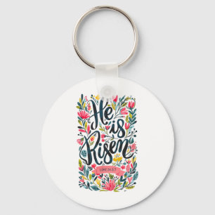Happy Easter Gift For Men Women He Is Risen Easter Key Ring