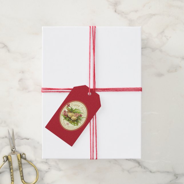 Happy Easter - Gift Tag (With Twine)