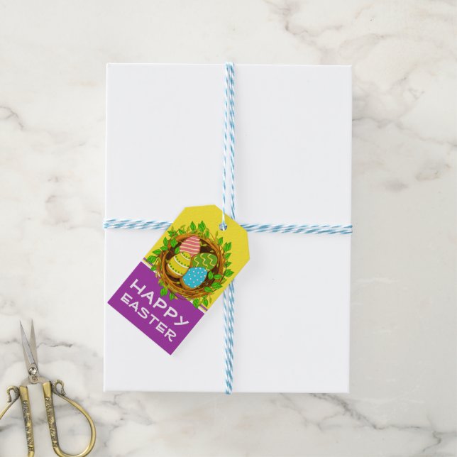 Happy Easter Gift Tags (With Twine)