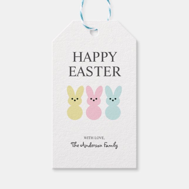 Happy Easter Gift Tags (Front)