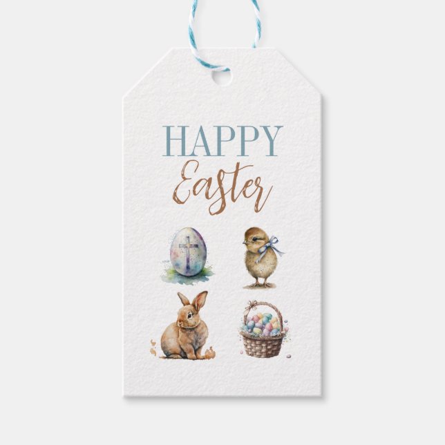 Happy Easter Gift Tags (Front)