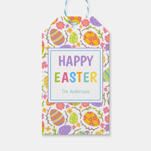 Happy Easter Gift Tags (Front)
