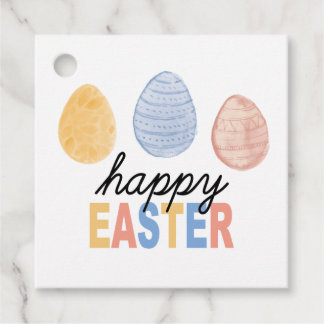 Happy Easter Gift Tags, Easter Egg Favour Tags, Tags