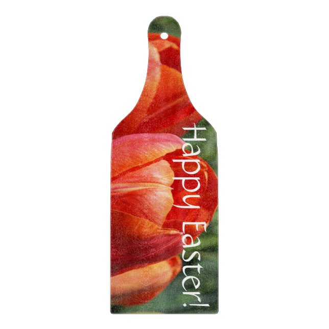 Happy Easter! gifts Kitchen Tulips cutting board (Front)