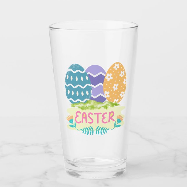 Happy easter glass (Front)