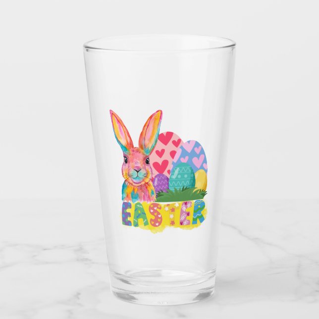 Happy easter glass (Front)