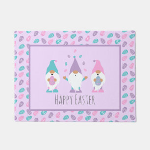 Happy Easter Gnome Juggling Easter Eggs Doormat
