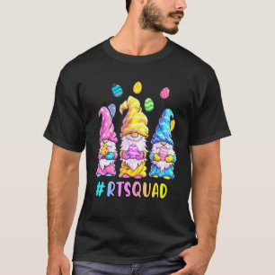 Happy Easter Gnomes Egg Hunt Respiratory Therapist T-Shirt