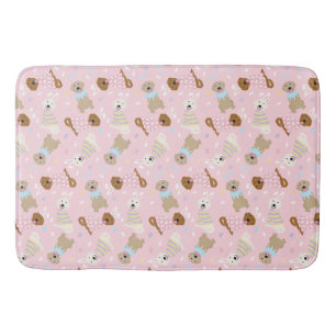 Happy Easter Golden Retriever Dogs Bath Mat