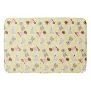 Happy Easter Golden Retriever Dogs Bath Mat