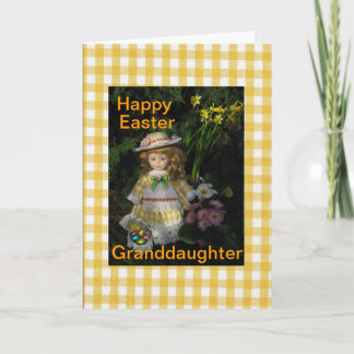 Happy Easter granddaughter Holiday Card