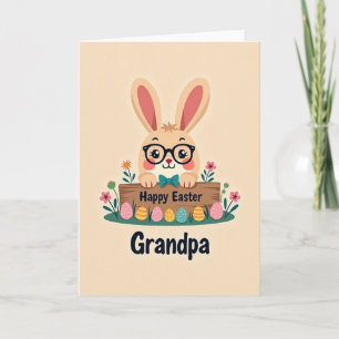 Happy Easter Grandpa Art Card
