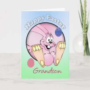 Happy Easter - Grandson Holiday Card