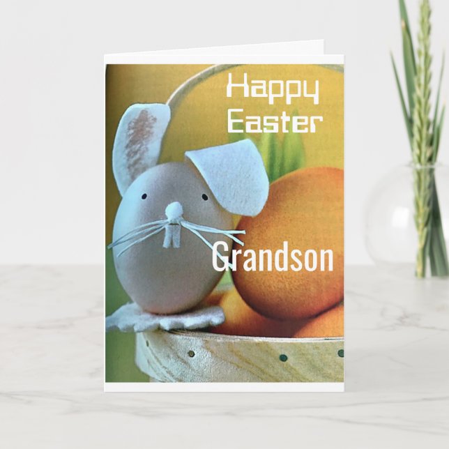 ***HAPPY EASTER GRANDSON*** YOU ARE ONE GOOD EGG! CARD (Front)