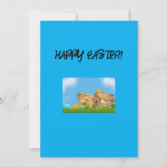 Happy Easter Greeting Card (Front)