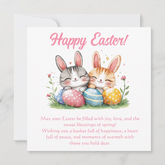 Happy Easter Greeting Card  (Front)