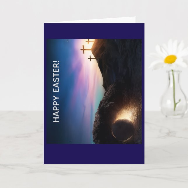 Happy Easter Greeting Card (Small Plant)