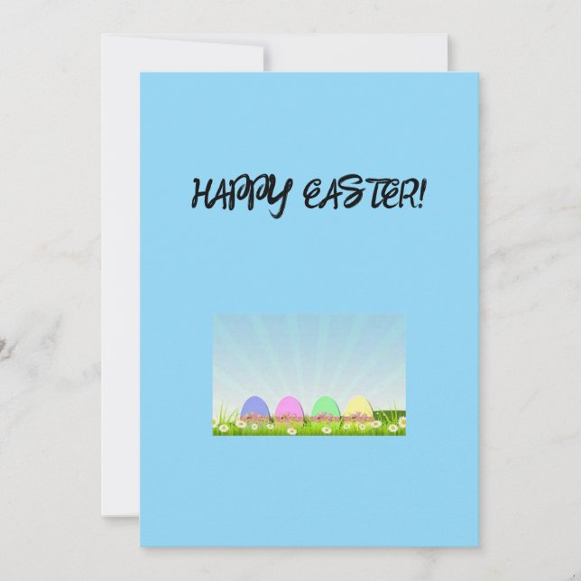 Happy Easter Greeting Card (Front)