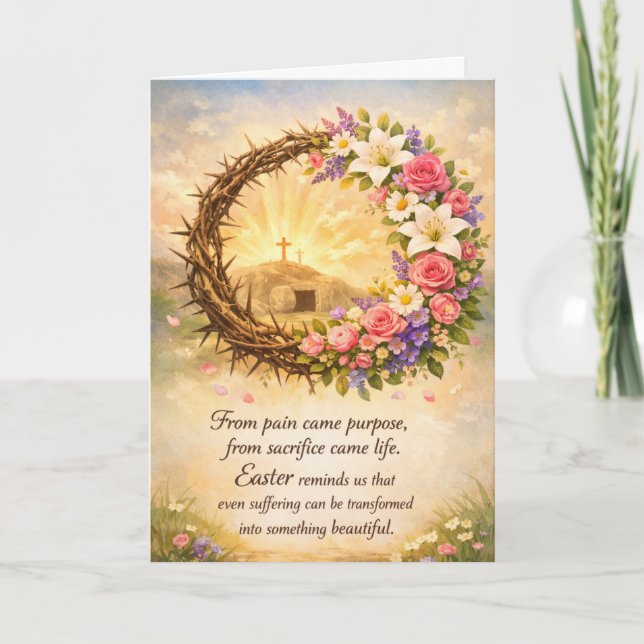 Happy Easter Greeting Card (Front)