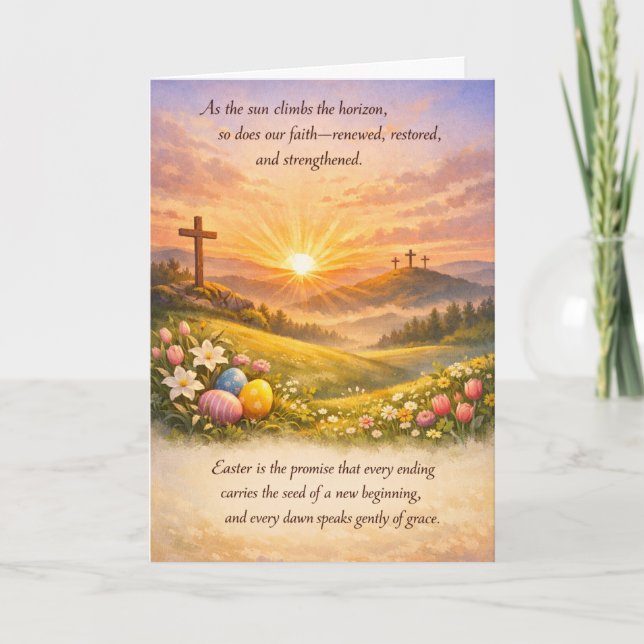 Happy Easter Greeting Card (Front)