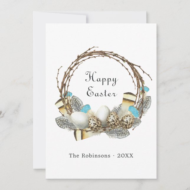 Happy Easter Greeting Holiday Card (Front)