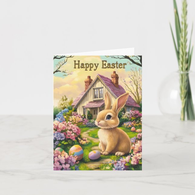 Happy Easter Greetings Card (Front)