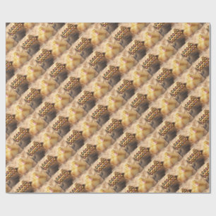 Happy Easter Greetings from Cute Duckling Wrapping Paper