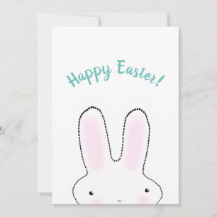 Happy Easter Happy Spring cute Easter Bunny funny Holiday Card