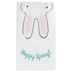 Happy Easter Happy Spring cute Easter Bunny funny Small Gift Bag