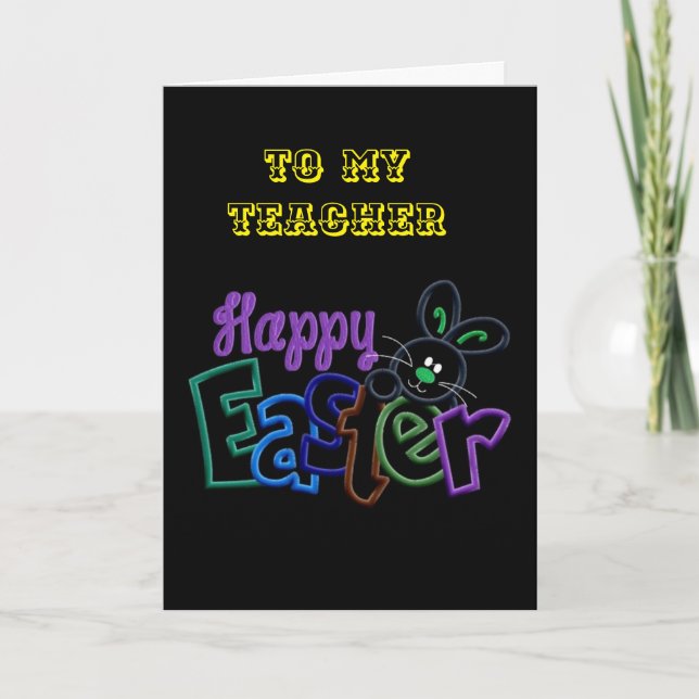HAPPY EASTER, HAPPY SPRING, HAPPY EVERYTHING CARD (Front)