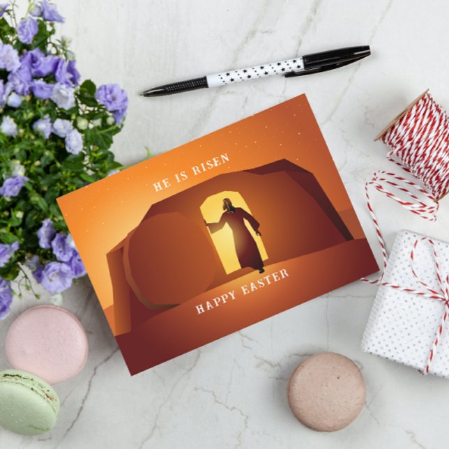 Happy Easter | He Is Risen Greeting Card (Creator Uploaded)