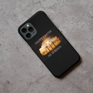 Happy Easter He is Risen Three Crosses Holiday  Case-Mate iPhone 14 Case