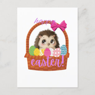 Happy Easter Hedgehog Card