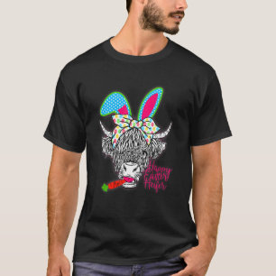 Happy Easter Heifer Highland Cow Heifer 2 T-Shirt