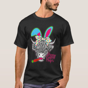 Happy Easter Heifer Highland Cow Heifer T-Shirt