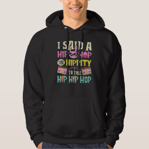 Happy Easter Hip Hop Rap Rabbit Cool Bunny Kids Bo Hoodie