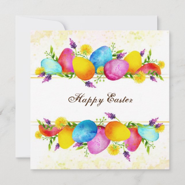 Happy Easter Holiday Card (Front)