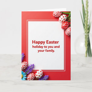 Happy Easter Holiday Card