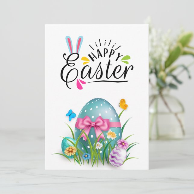 Happy easter holiday card (Standing Front)