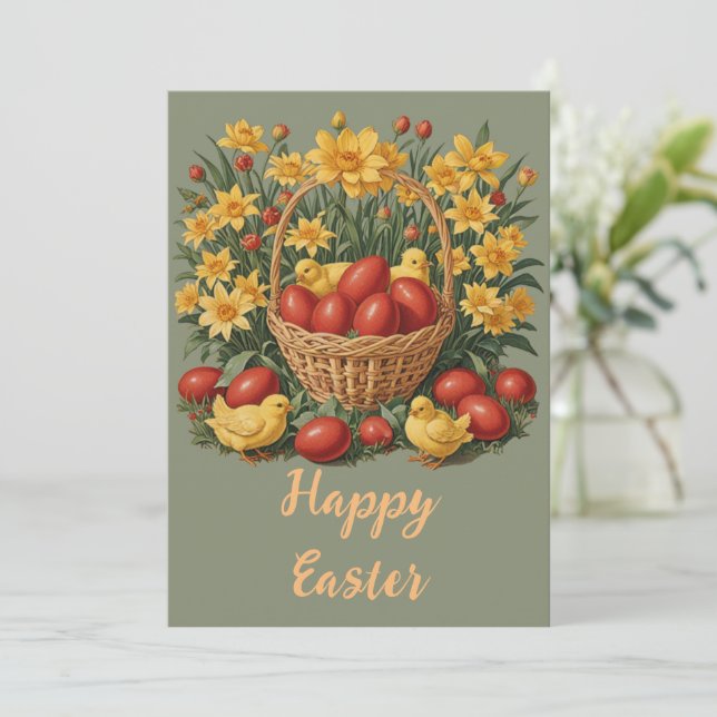 Happy Easter Holiday Card (Standing Front)