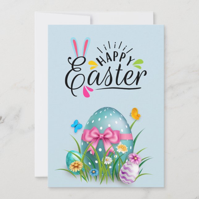 Happy easter holiday card (Front)