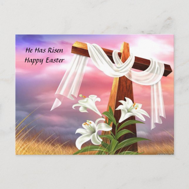Happy Easter Holiday Postcard (Front)