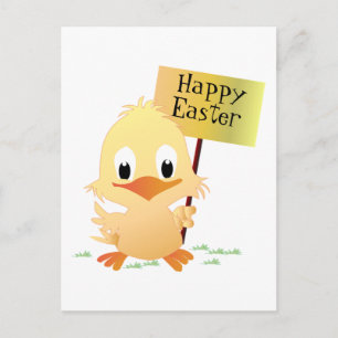 Happy Easter Holiday Postcard