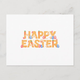 Happy Easter Holiday Postcard