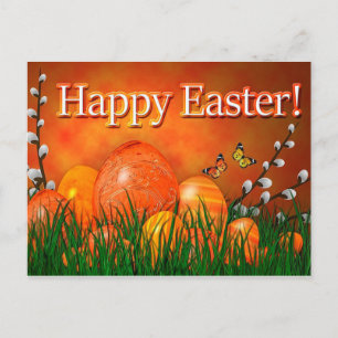 Happy Easter Holiday Postcard