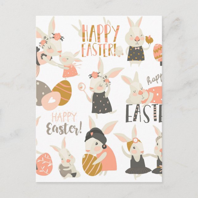 Happy Easter Holiday Postcard (Front)